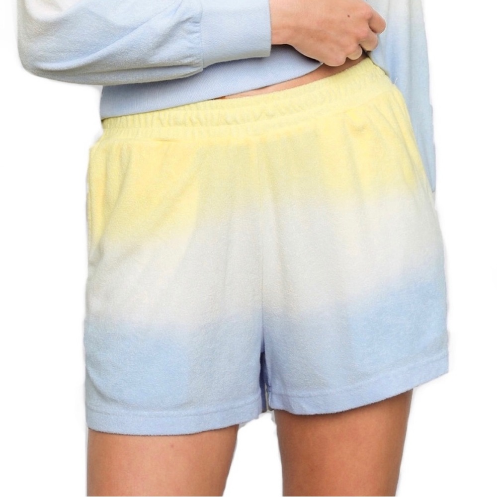 RAILS BLUE DIP DYE TERRY SHORTS